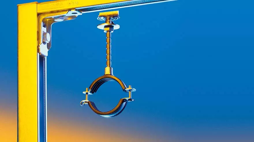 System zamocowań instalacji rurociągowych